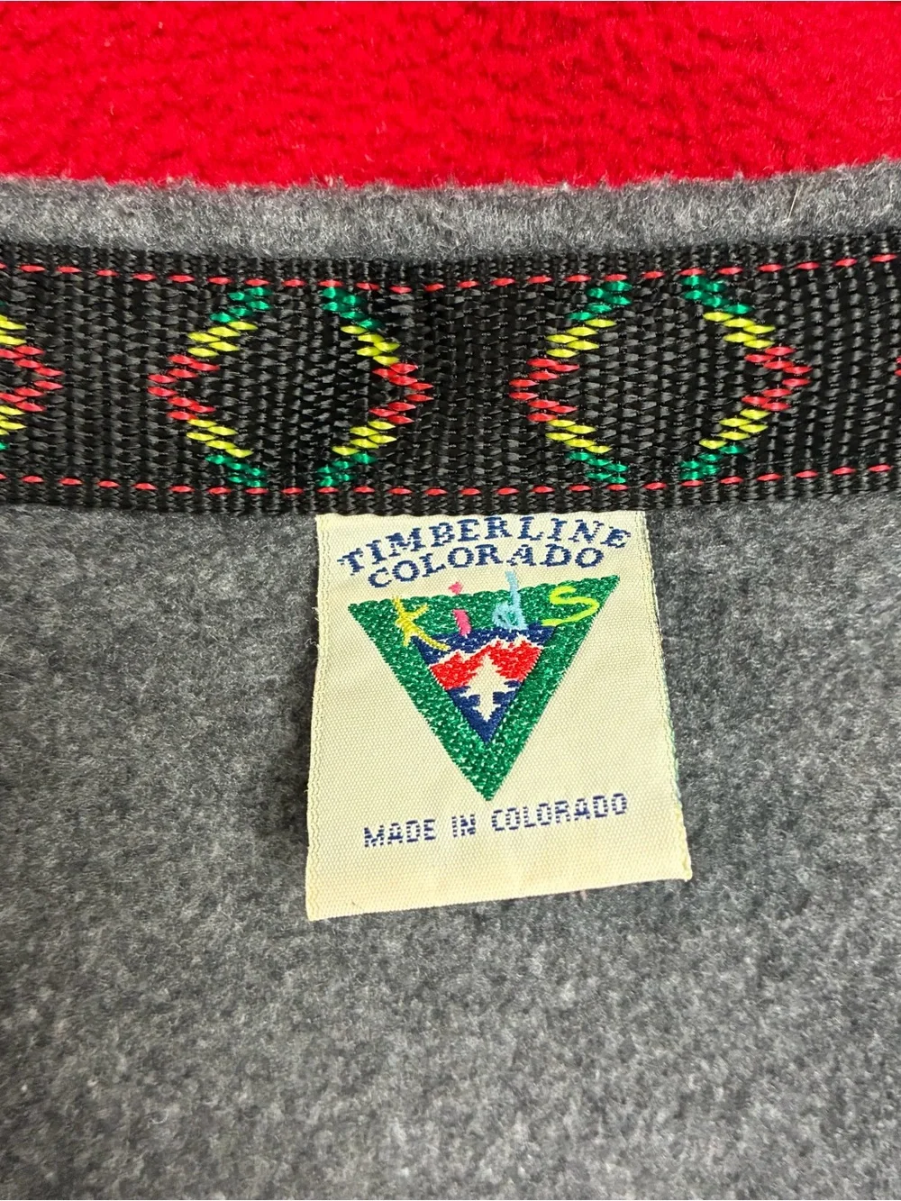 Y2K The Original Nap Sack for the Little Traveler Timberline Colorado Gray Flaw